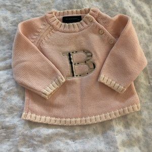 Baby Burberry Sweater Pink Size 6m